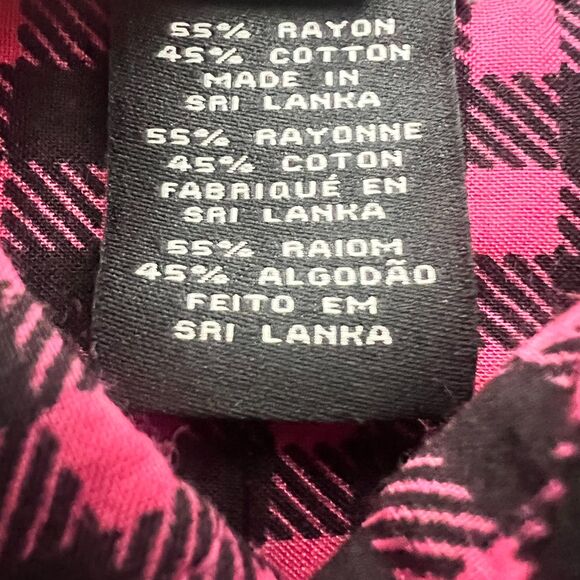 Marc by Marc Jacobs Men's Short Sleeve Plaid Button Up Shirt XS in Pink NWT - Picture 4 of 5